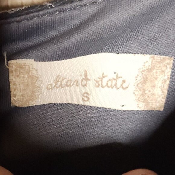 Altar'd State Womens Slate Blue Lace Sleeveless Ruffle Bottom Dress Small - Picture 6 of 8